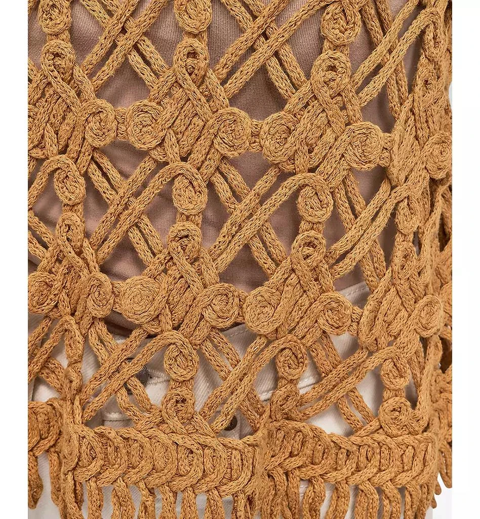 DKNY Petite Scoop-Neck Sleeveless Crochet Top 6