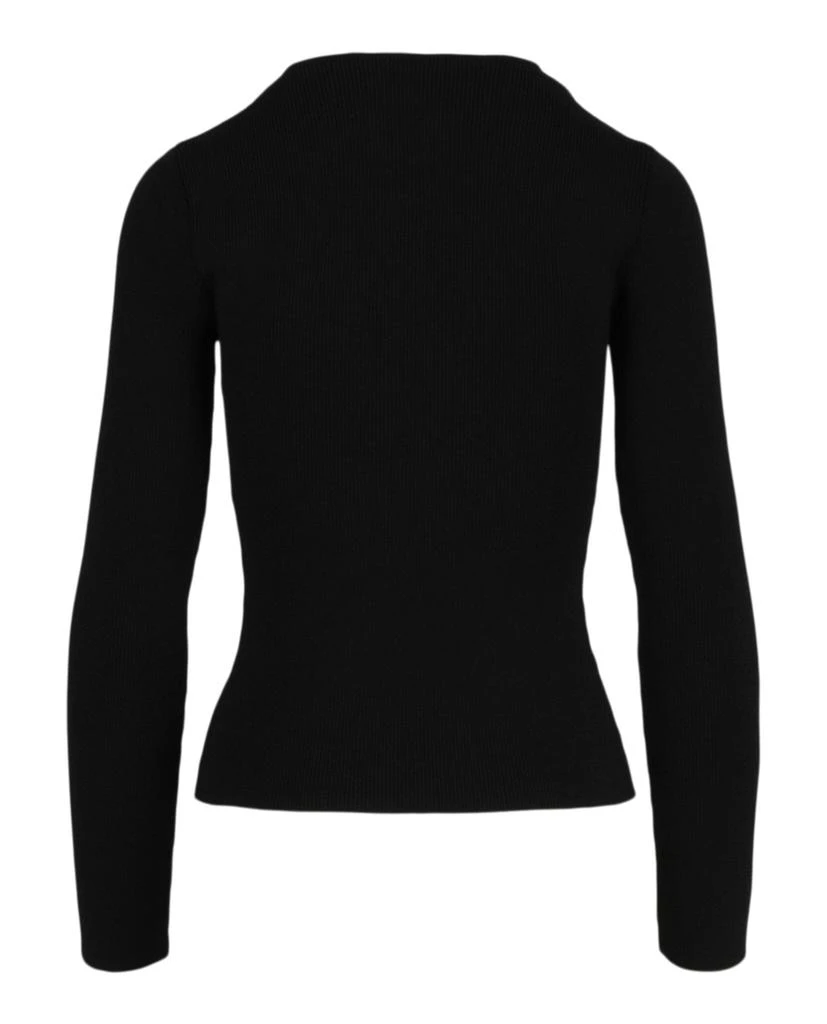 Gucci Sweetheart Neck Ribbed Knit Sweater 2