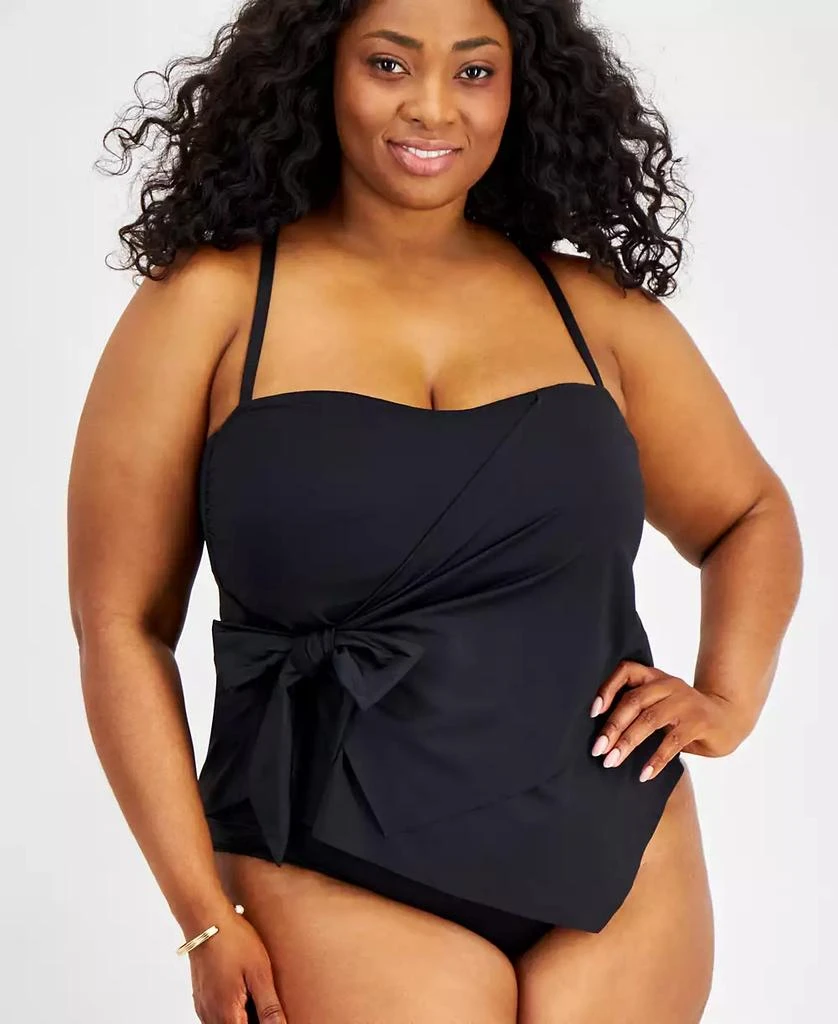 Becca Plus Size Color Code Side-Tie Tankini Top 3