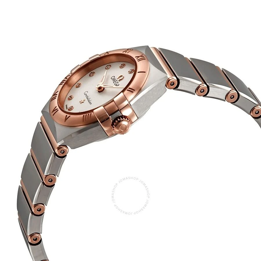 Omega Constellation Quartz Diamond White Silvery Dial Ladies Watch 131.20.25.60.52.001 2