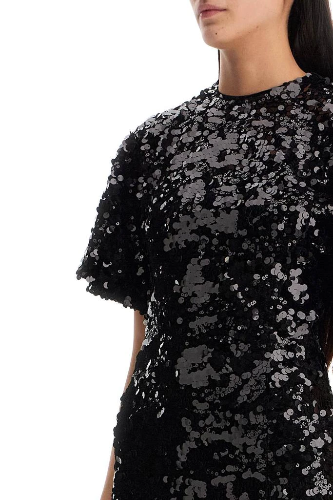 Ganni midi velvet and sequin dress 4