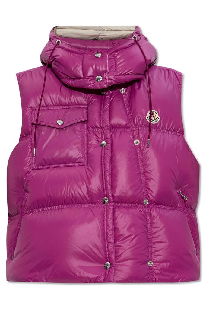 Moncler Moncler Pario Logo Patch Hooded Padded Gilet 1