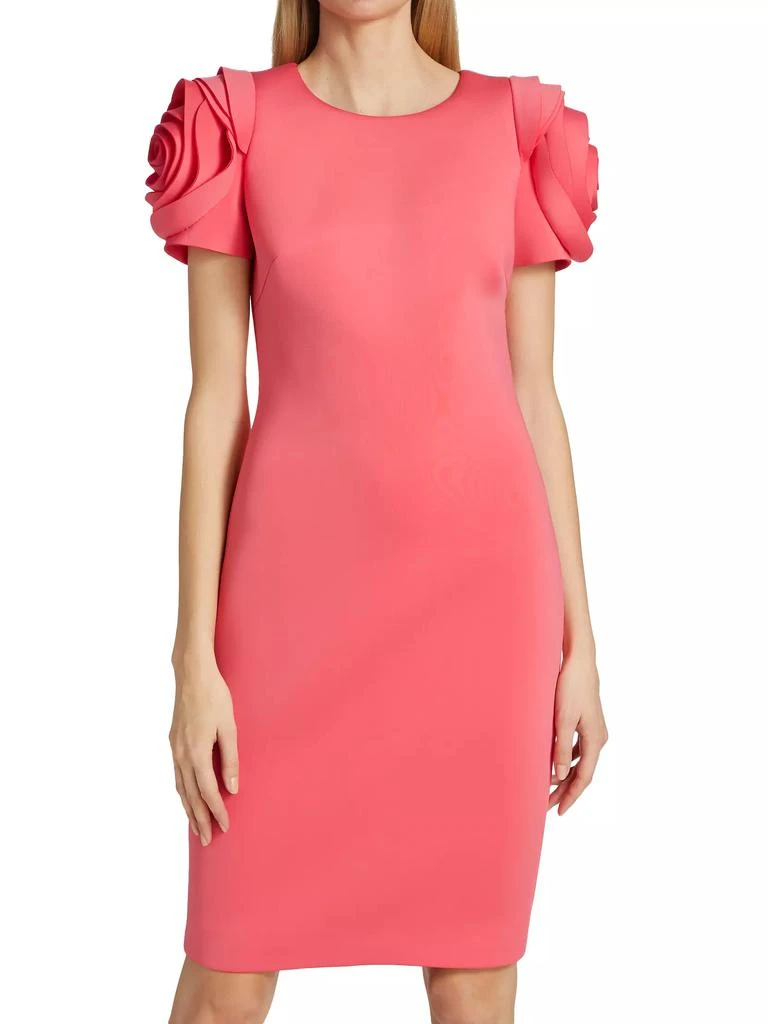 Badgley Mischka Rosette Cocktail Dress 3