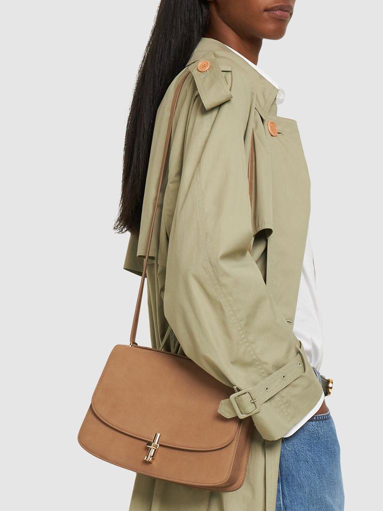 関税込★ THE ROW ザ・ロウ E/W Sofia in suede Leather tundra THE ROW Nubuck E/W Sofia Crossbody Tundra 1643196 | FASHIONPHILE