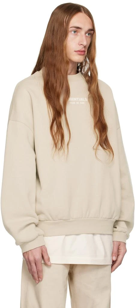 Essentials Taupe Crewneck Sweatshirt 2