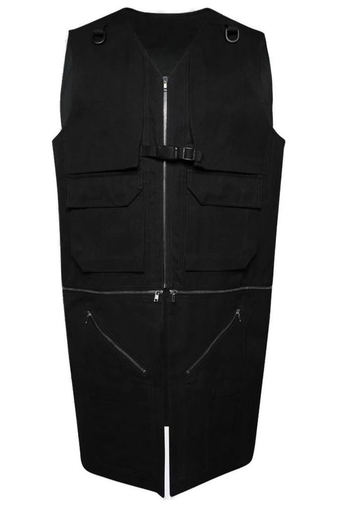 Rick Owens Rick Owens Buckle Detailed Zip-Up Vest from Cettire