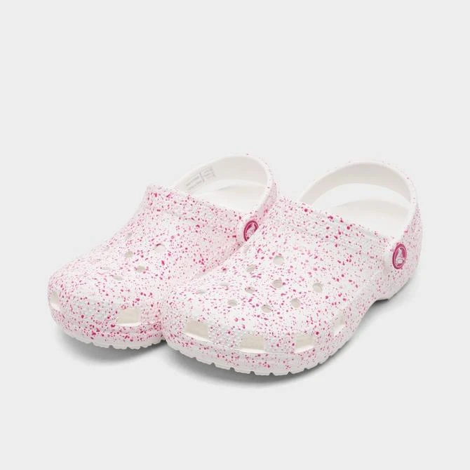 CROCS Girls' Little Kids' Crocs Paint Splatter Classic Clog Shoes 2