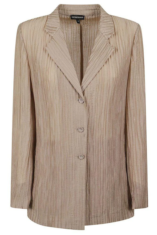 Emporio Armani Emporio Armani Textured Single-Breasted Blazer