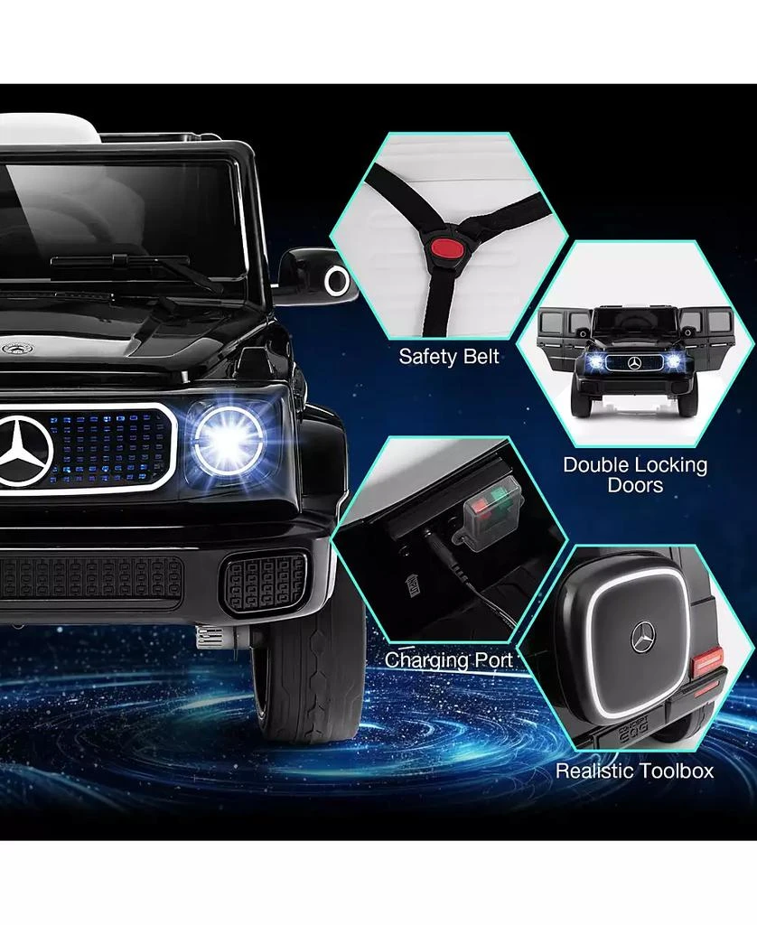 Mecale 12V Licensed Mercedes-Benz EQG Kids Ride On Car with Remote Control 3