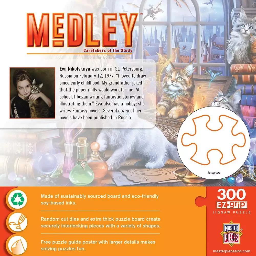 MasterPieces Puzzles MasterPieces Medley - Caretakers of the Study 300 Piece EZ Grip Puzzle 3