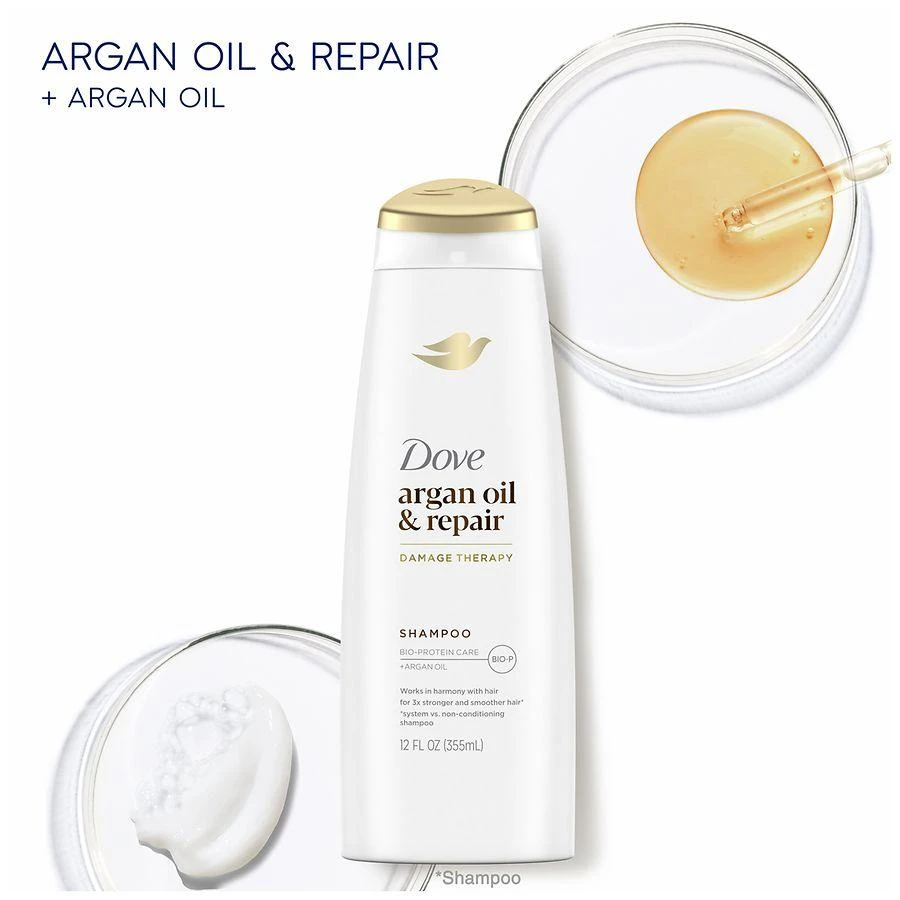 Dove Shampoo Argan Oil & Damage Repair 4