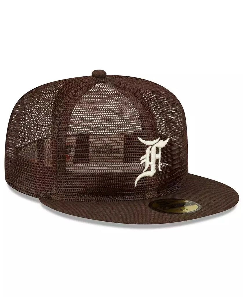 New Era Men's x Fear of God Brown Mesh 59FIFTY Fitted Hat 4