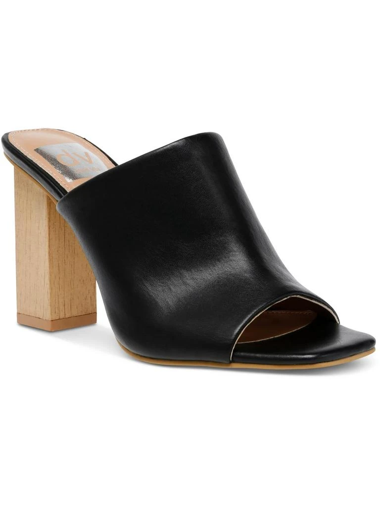 Dolce Vita Womens Faux Leather Square Toe Mule Sandals 4