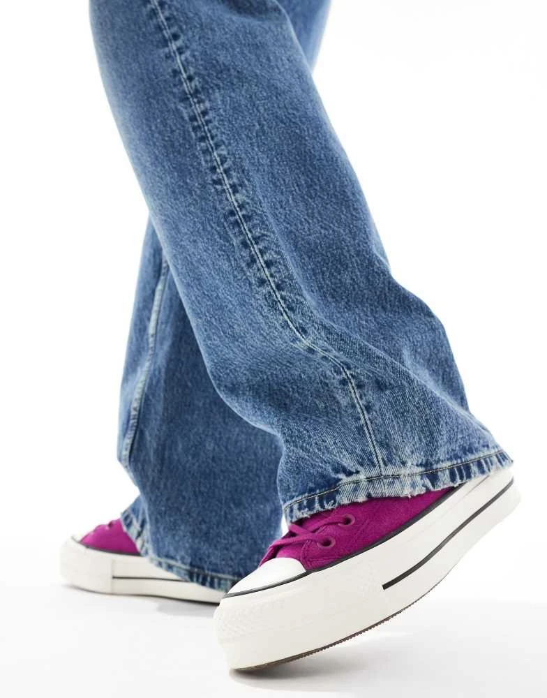 Converse Converse Chuck Taylor All Star Hi Lift trainers in purple 3