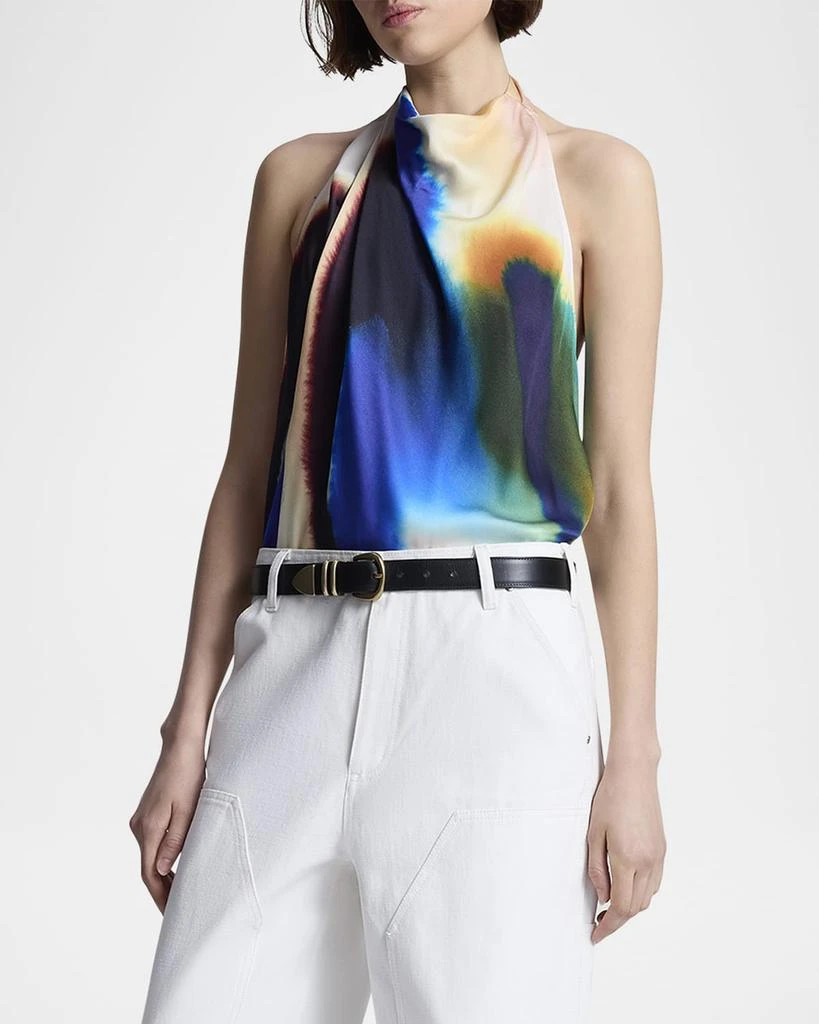 A.L.C. Ada Draped Halter Cowl-Neck Top 4
