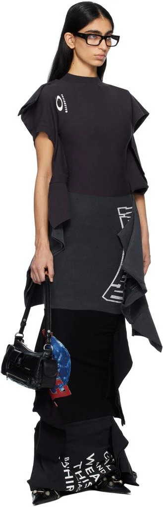 Balenciaga Black Cagole Wide 50mm Boots 5