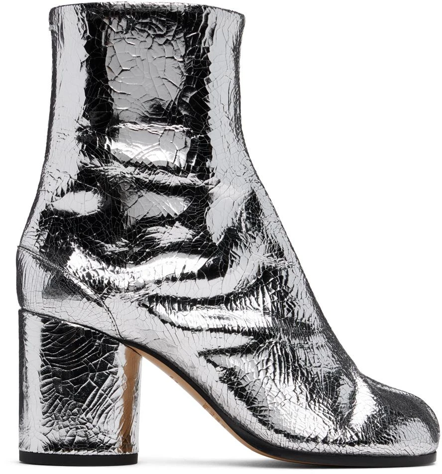 MAISON MARGIELA Silver Tabi Broken Mirror Boots 1