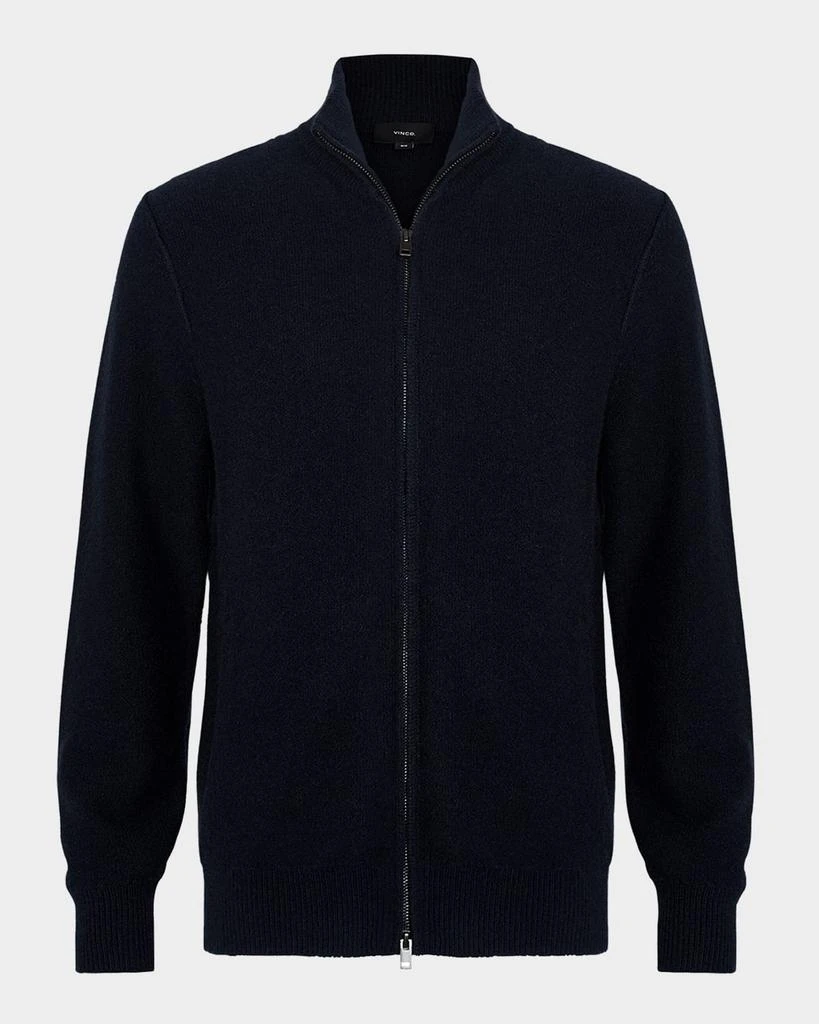 Vince Men's Boiled Cashmere-Blend Zip Sweater 1
