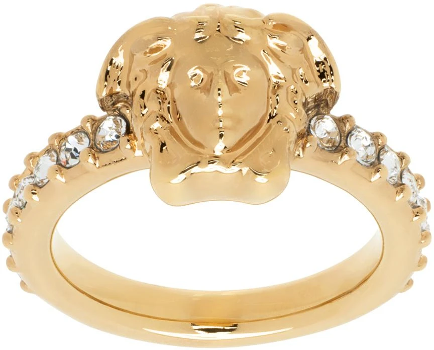 Versace Gold Crystal 
La Medusa
 Ring