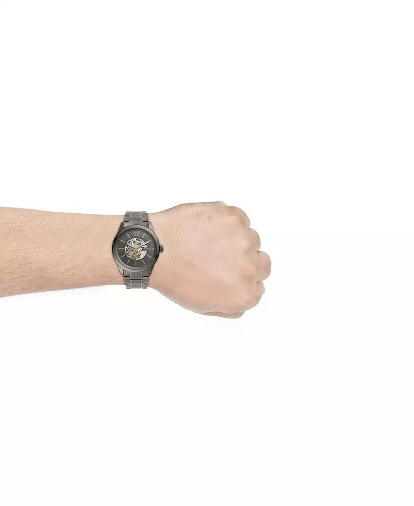 Fossil Men's Flynn Automatic Gunmetal Black Stainless Steel Watch 48mm 4