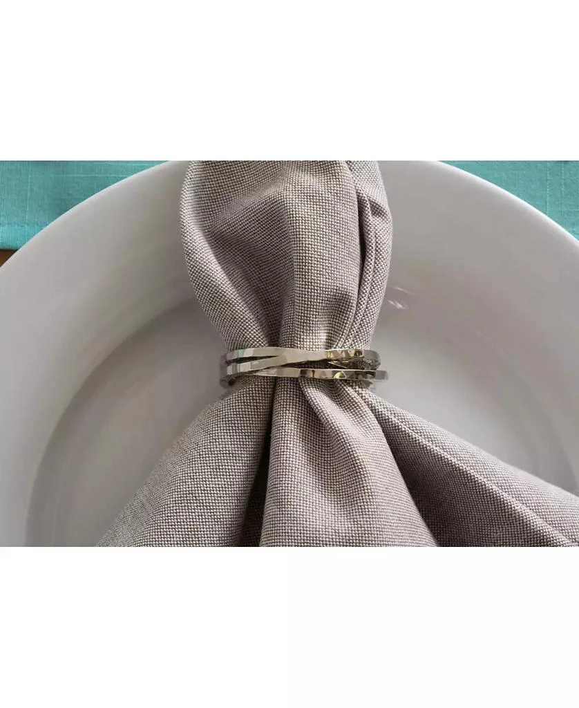 Design Imports Intertwined Napkin Ring Set of 6 8