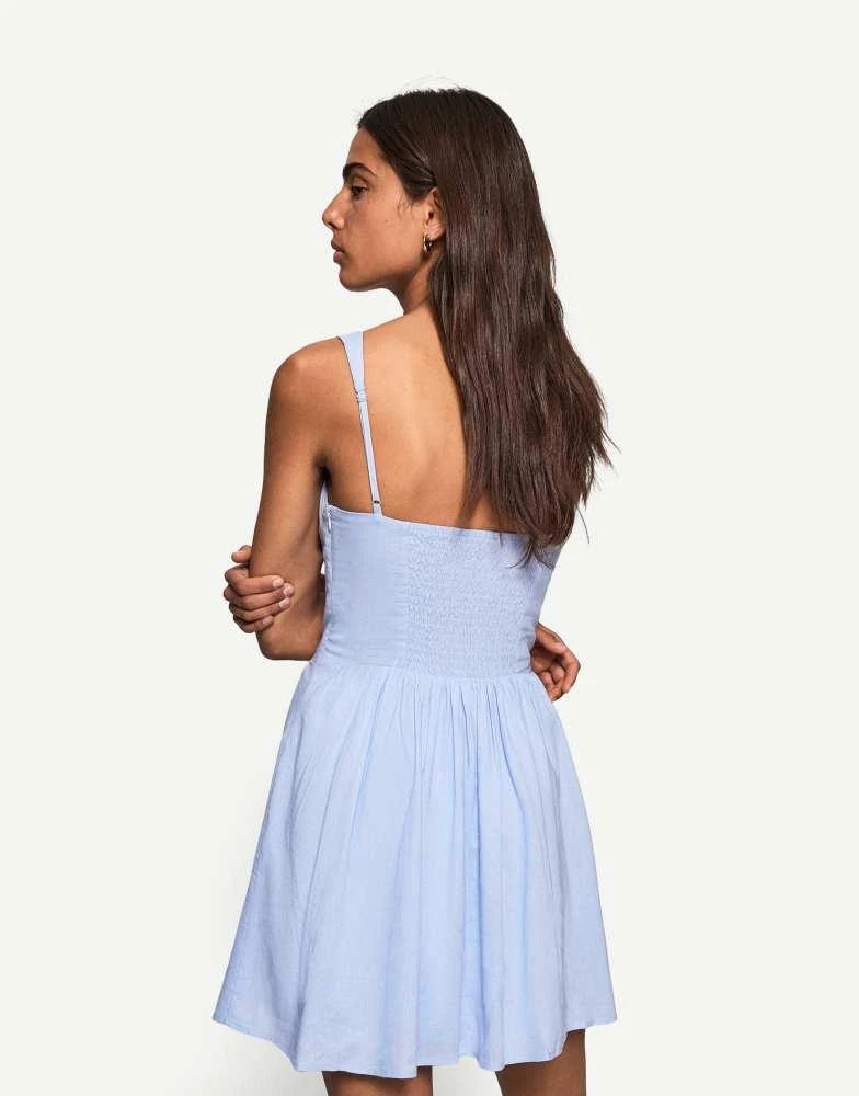 bershka dress blue BERSHKA. Short blue velvet dress. Size XS – Hibuy market main image 0