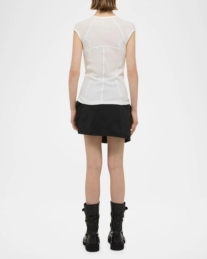 Helmut Lang Cap-Sleeve Sport Tee 3