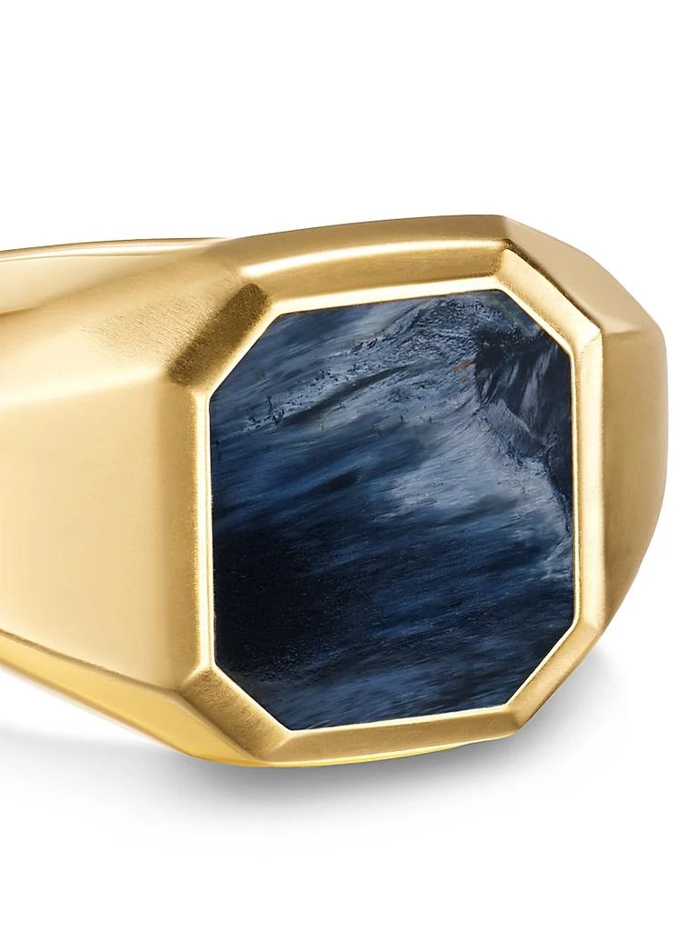 David Yurman Streamline Signet Ring in 18K Yellow Gold, 14MM 5