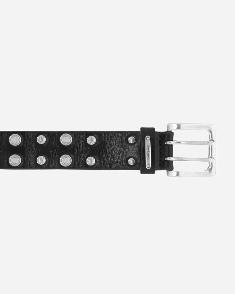 Our Legacy Studded Double Tongue Belt Flecking Black 4