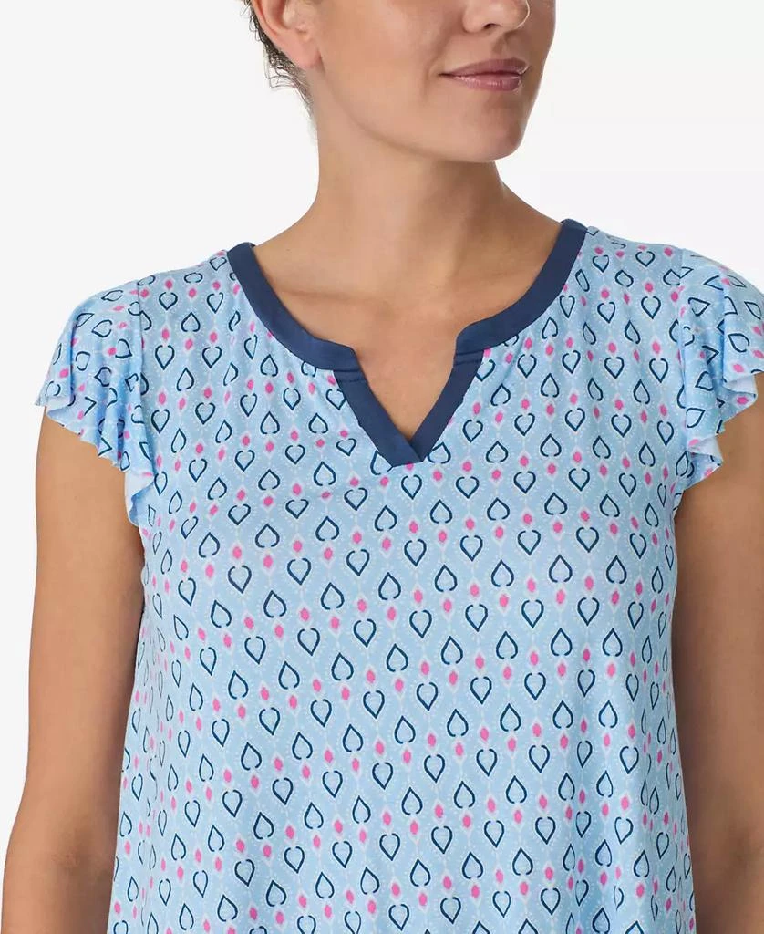 Ellen Tracy Women's Short Sleeve Cropped PJ Set 5