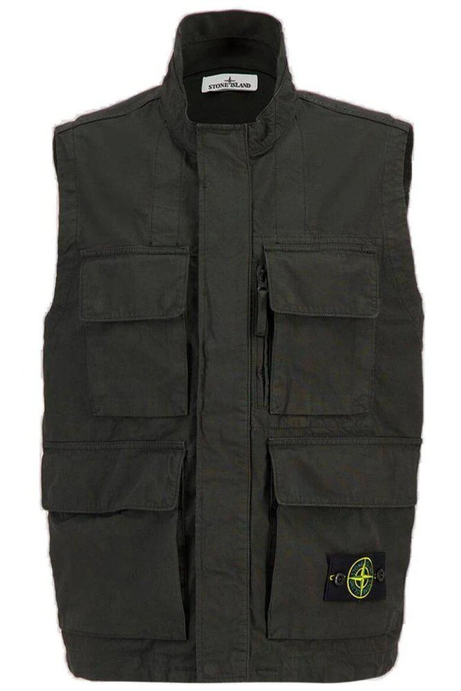 Stone Island Stone Island Logo Patch Zip-Up Utility Vest