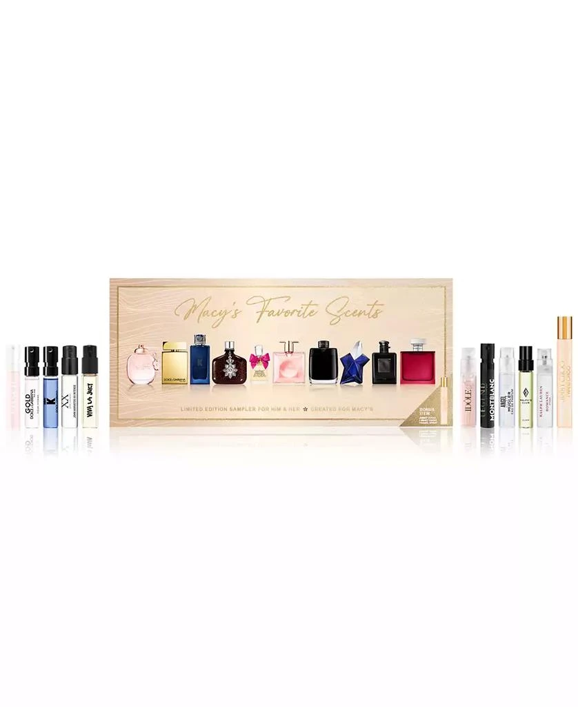 Created For Macy's 11-Pc. Macy's Favorite Scents Fragrance Sampler with Travel Spray For Him & Her, Exclusively at Macy's 1