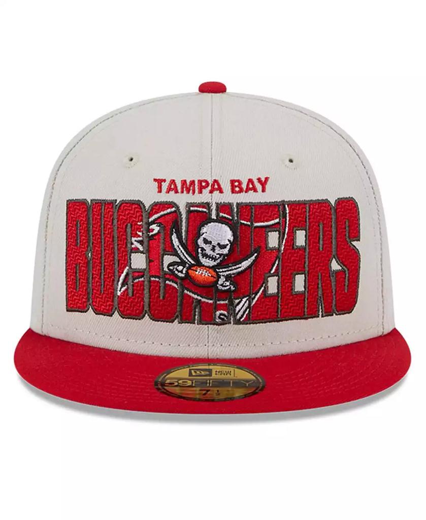 New Era Men's Stone, Red Tampa Bay Buccaneers 2023 NFL Draft On Stage 59FIFTY Fitted Hat