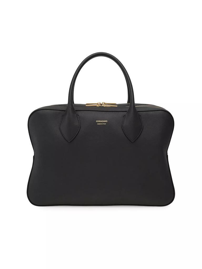 Salvatore Ferragamo Gemini Gancini Leather Tote - Tote Bags