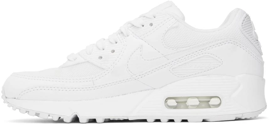 NIKE White Air Max 90 Sneakers 3