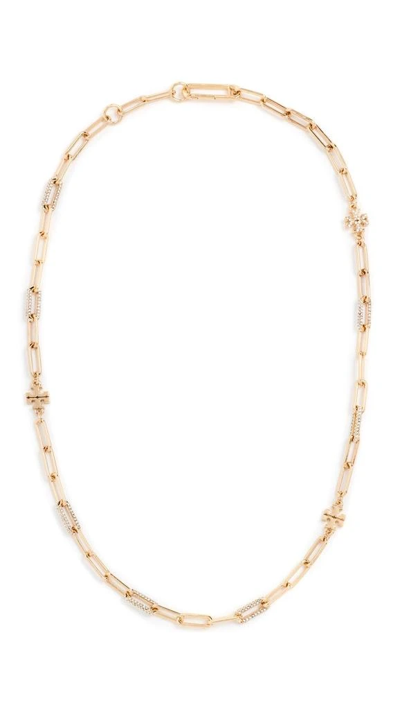 Tory Burch Tory Burch Women
s Icon Pavé Chain Necklace