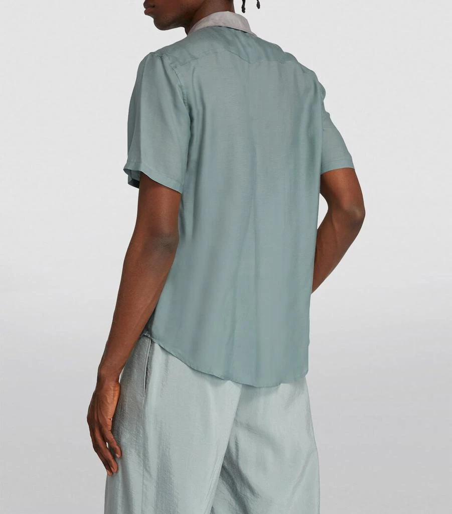 Giorgio Armani Silk Blend Short-Sleeve Shirt 4