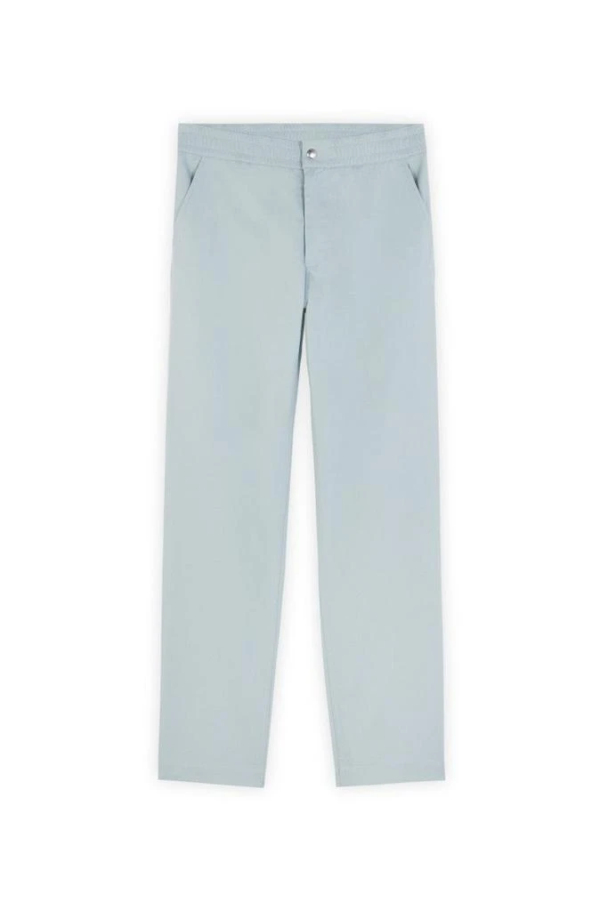Maison Kitsune Casual Cotton Trousers With Elasticated Waistband 1