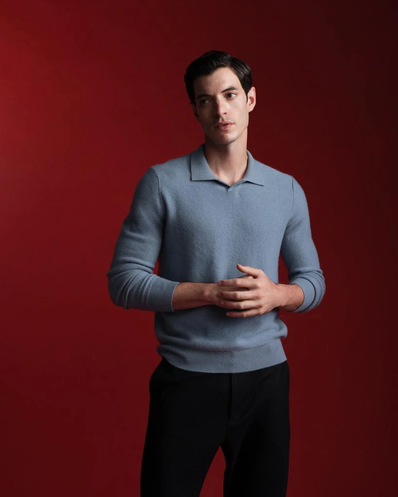 Vince Men's Boiled Cashmere Polo Shirt 2