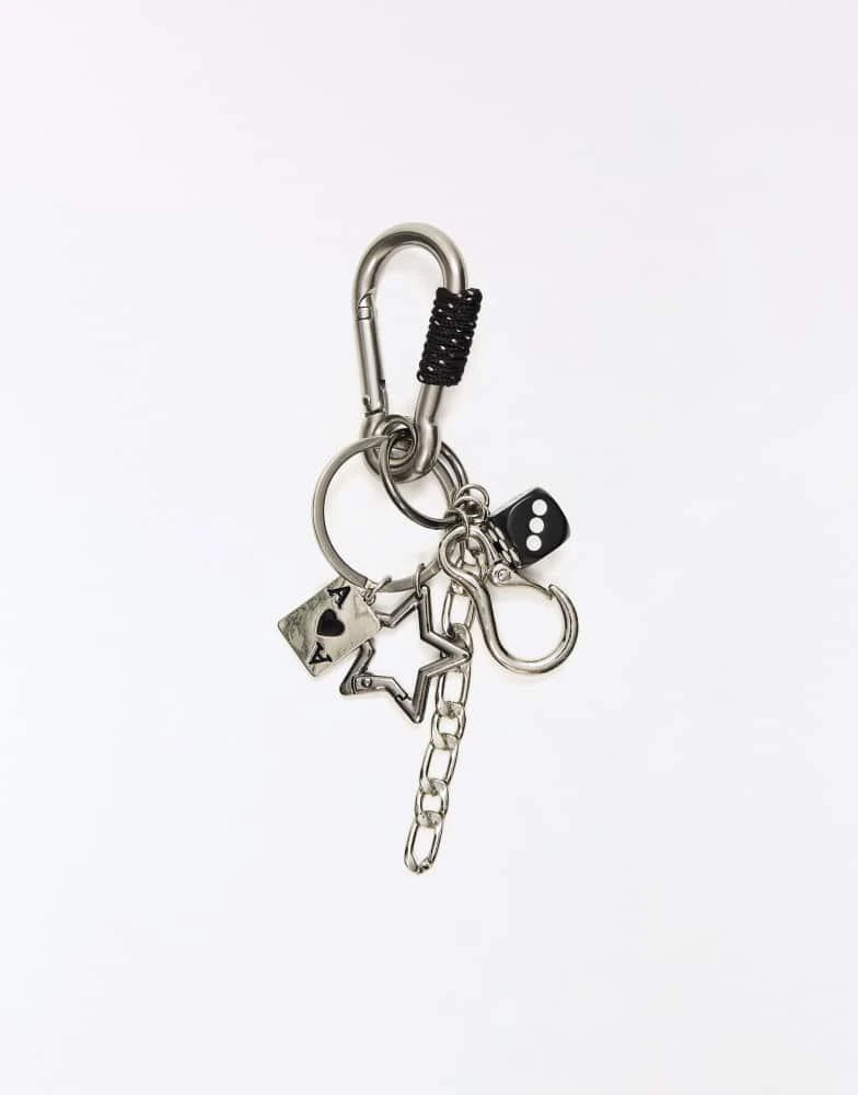 Bershka Bershka Dice keyring in silver