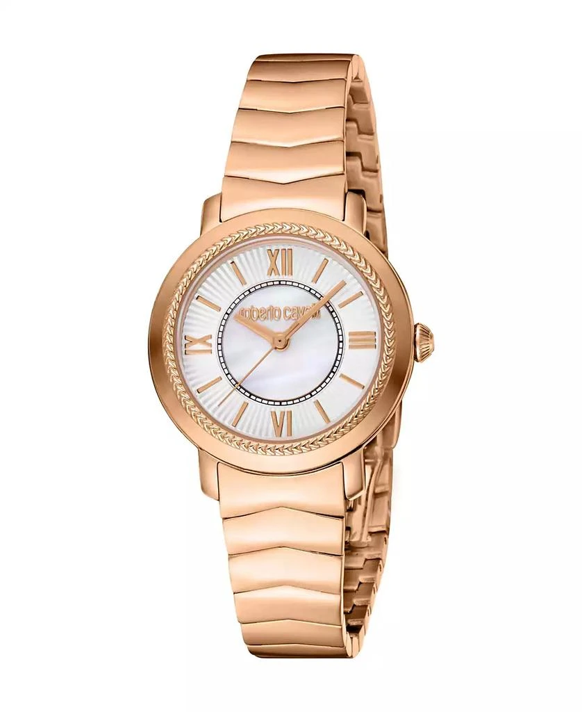 Roberto Cavalli Women's Quartz Rose-Gold Stainless Steel Watch 1