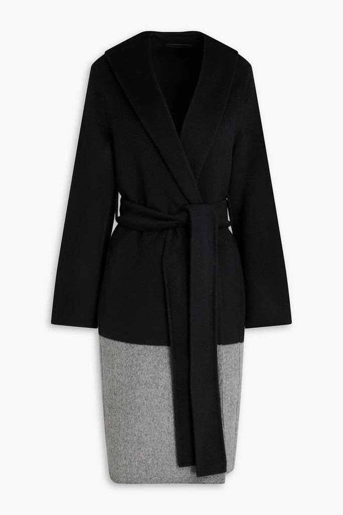 Aga reversible wool-felt coat