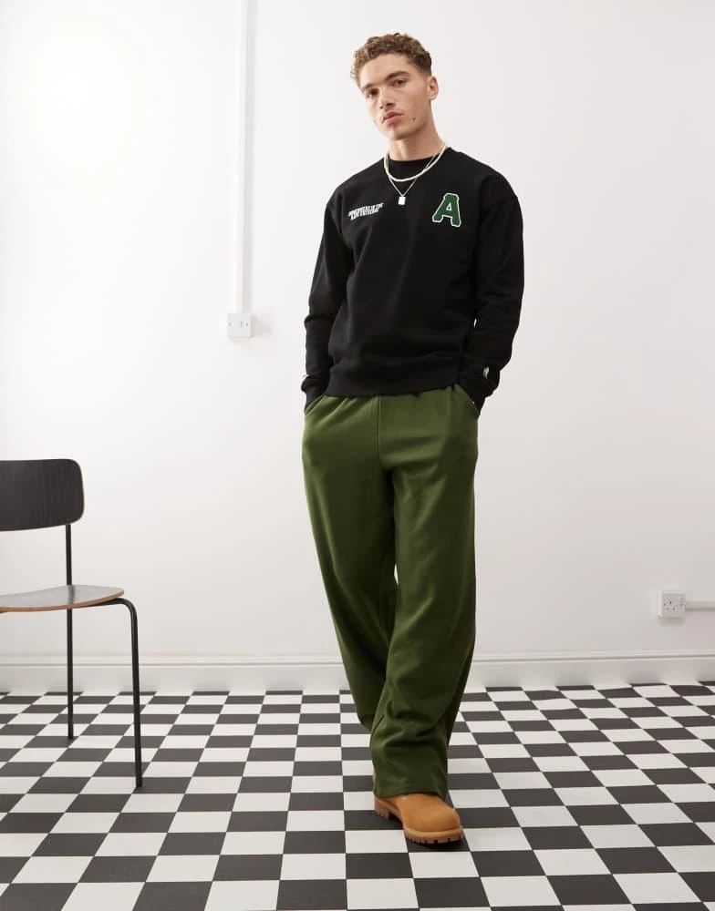 AAPE Aape By A Bathing Ape logo basic sweatshirt with camo backprint in black 4