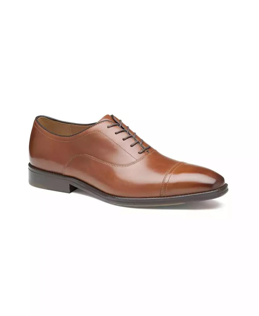 Johnston & Murphy Men’s Size 10 Sullivan Plain Toe Brown Calfskin Leather Shoes Johnston & Murphy Men main image 3