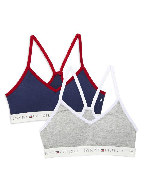 Tommy Hilfiger Girl's 2-Pack Racerback Bralettes