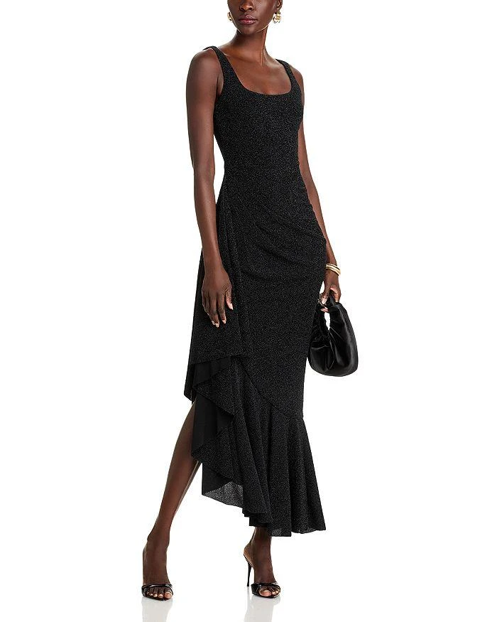 Black Halo Jewel Metallic Gown 3