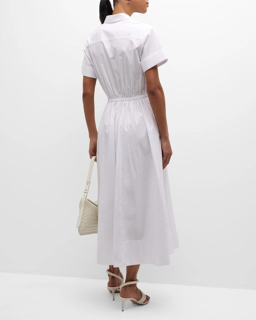 Cara Cara Asbury Self-Tie Waist Cotton Poplin Midi Dress 5