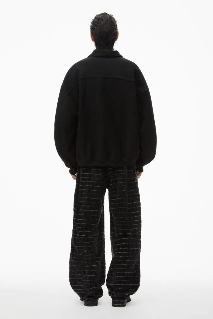 Alexander Wang crocodile jacquard velour track pants 4