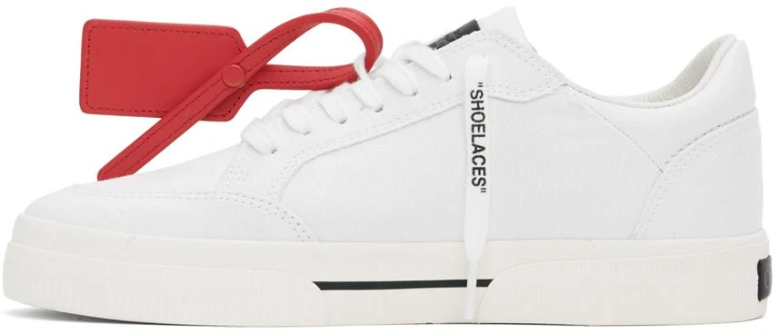 Off-White White Canvas Vulcanized Sneakers 3