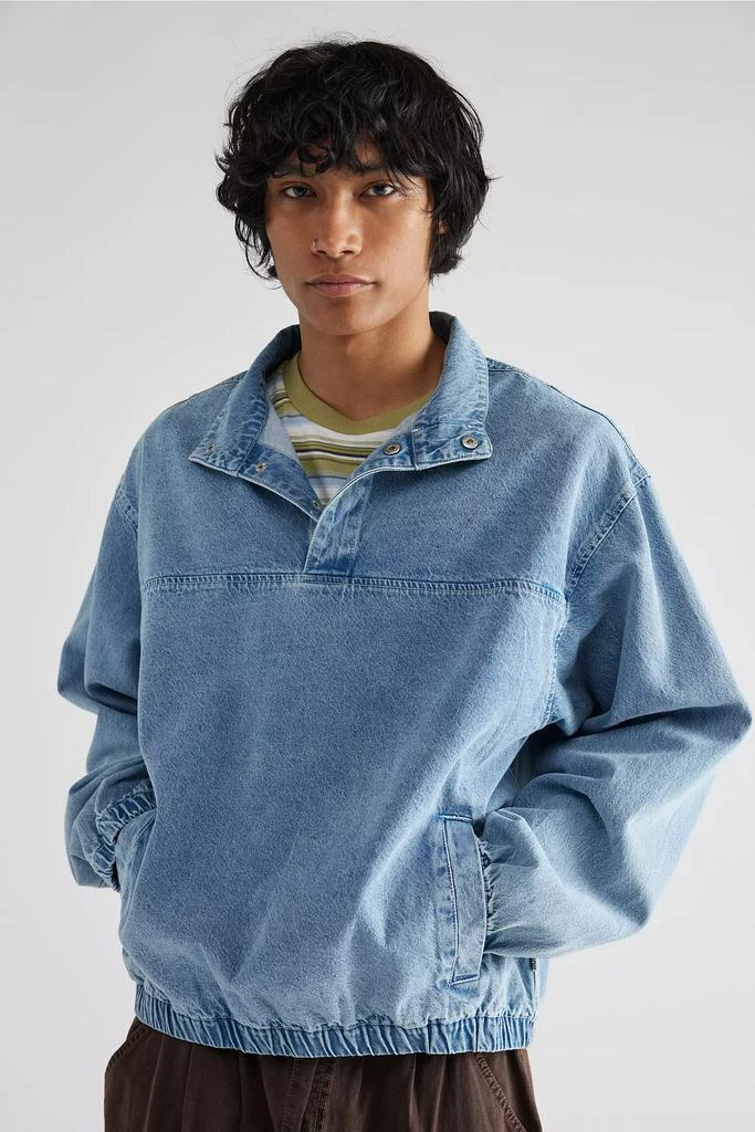 white christmas dresses Everlane Denim Popover Dress in Dark Indigo, Size XS, Cotton main image 1